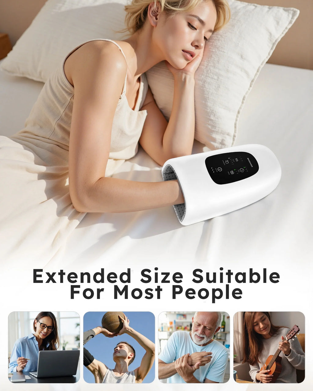 Cordless Hand Massager with Heat and Compression, Warming Massage for Finger and Palm Comfort, Ideal Gift